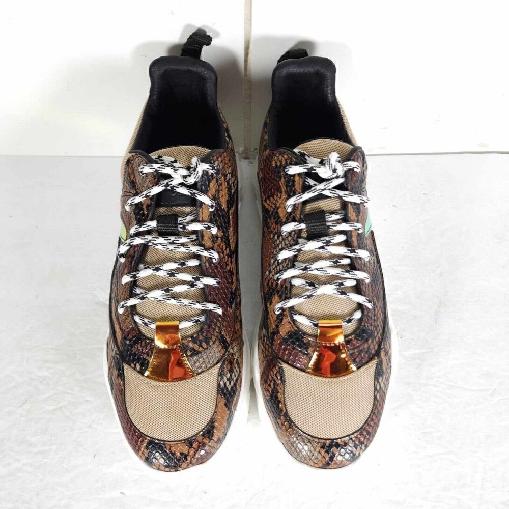 John Geiger Men's 003 US 7 Brown Python Law Top Casual Fashion Sneakers Shoes - Picture 3 of 12